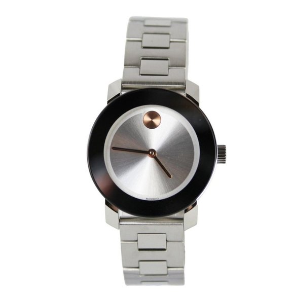 Movado Other - NWT Movado 3600433 Bold Women's Stainless Steel Gold Accented Silver Dial Watch
